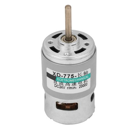 775 Motor Hög hastighet 80w Hög effekt Vridmoment Förlängningsaxel Dc Motor (24V20000 RPM)