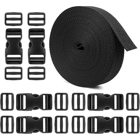 1 tommers spenne stropper og webbing stropper - justerbare side release spenner