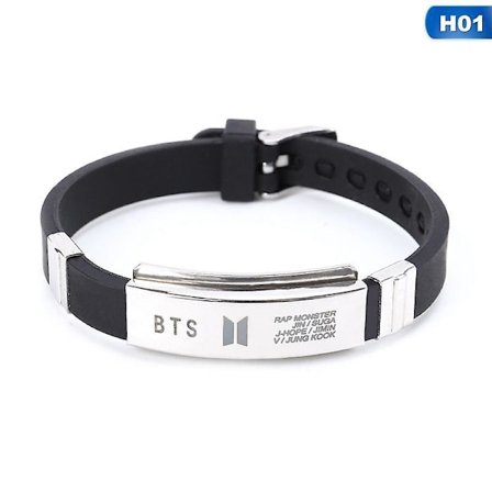 BTS Medlemmers Nye Signatur Armbånd Stål Label Armbånd Gave