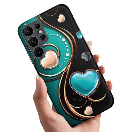 Deksel / Mobildeksel til Samsung Galaxy S24 Ultra - Hjerter