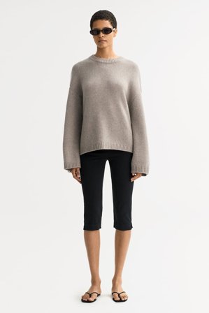Soft Goat - Chunky crewneck - S - Greige