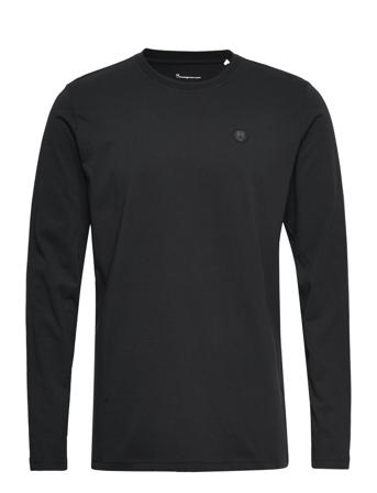 Badge Long Sleeve - Gots/Vegan T-shirts Long-sleeved Musta Knowledge Cotton Apparel