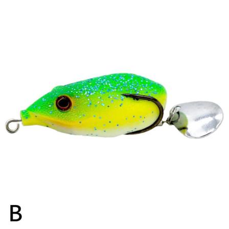 Topwater Fishing Lockar Groda & Metallsked Lockbete H &hook O Lu