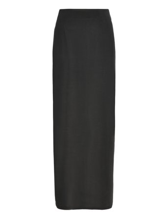 Slfnola Hw Ankle Slim Skirt Black Selected