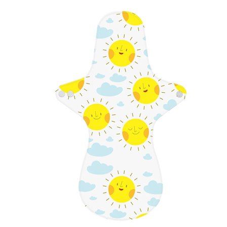 Genanvendelige menstruationsbind, store vaskbare hygiejnebind, mor, moderskab, menstruationstrusser, bomuldsbind~00808