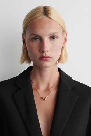 COS Women's Bubble Pendant Necklace in Bronze