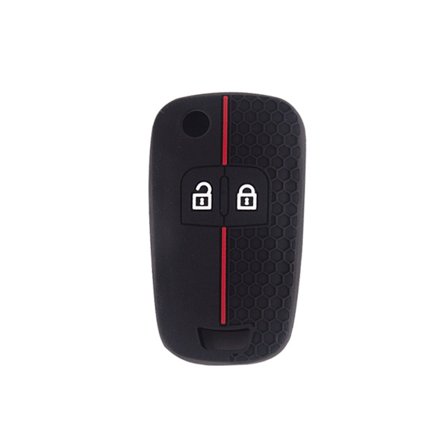 Silikoninen avaimenperäkotelo compatible with Opel Astra Combo, hunajakennokuvioitu auton avaimen suojus Red
