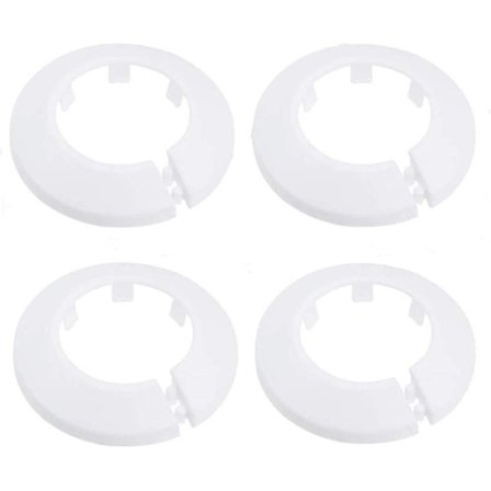 4 st väggfläns yttre diameter fläns enkel installation plast radiator escutcheon vattenrör avloppsrör lock krage väggrör lock dekoration Pi