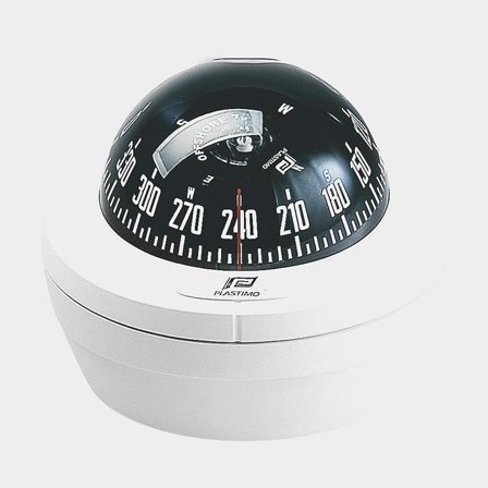 Kompass Plastimo Offshore 75 Basic piedestal vit svart konis