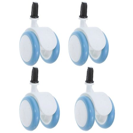 4 stk. Hjul Universal Gåstol Hjul Erstatning Plast Gummi Hjul For Baby Vogn Lekegrind Gåstol Tilbehør