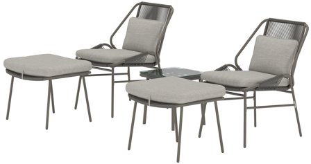 Venture Home Zakynthos Loungeset brun, Utemöbler