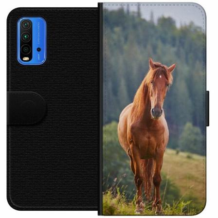 Xiaomi Redmi Note 9 4g Plånboksfodral Hästar