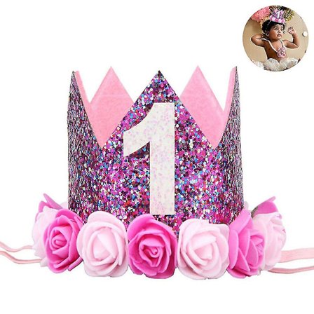 1 kpl Hattu Syntymäpäiväkoristeet Tytölle Lahjat Kruunu Juhlat Prinsessa Lasten Hiustarvikkeet