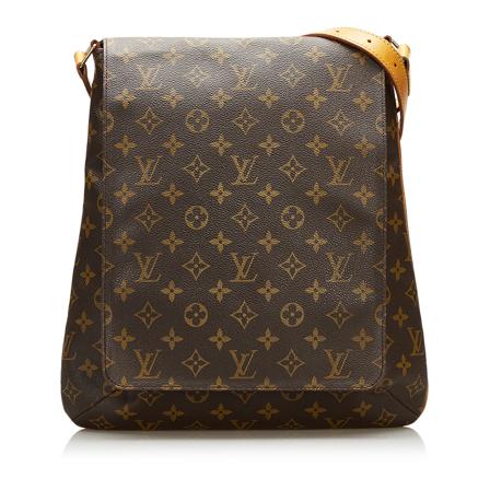 Louis Vuitton Vintage Monogram Musette Salsa GM Canvas Monogram Canvas France Brun, Dame Vintage Tasker, Størrelse: ONE Size