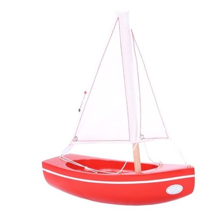 Maison Tirot - Boat Le Sloop röd 21cm - TIROT