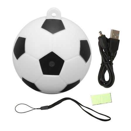 Mini Kamera Fodbold Stil 1080P HD Bevægelsesdetektering Genopladelig Lille Bærbar Kamera med Lanyard til Sport