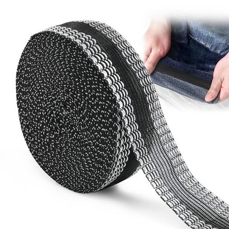 Strykbart faldeband for klær - 10 meter, perfekt for bukser, jeans, gardiner og forskjellige stoffer