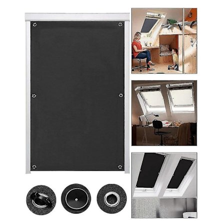 Mörkläggningsgardin Bärbar Resemörkläggningsgardin Mörkläggningsduk Med 7 Sugkoppar 57*100cm/22.44*39.37inch