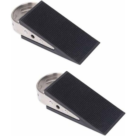 Dørkile, 2 stk. dørstopkiler, nederste gummikile til dør, skridsikker dørstopper, kraftig dørkilestopper til hjem og kontor KLB