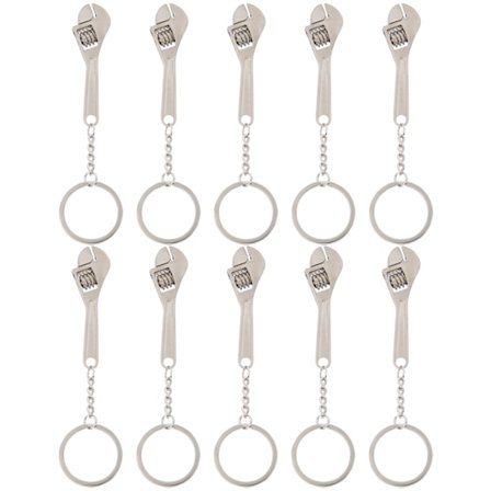 10 stk. nøgleringe Kreativ bronze skruenøgle vedhæng til reparationsværktøj ornamenter