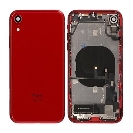 iPhone XR Baksida med Komplett Ram - Röd