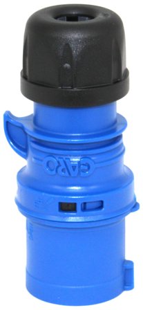 Garo Basic Stickpropp IP44 3-polig 32A 6h, blå, Anslutningsdon & kablar