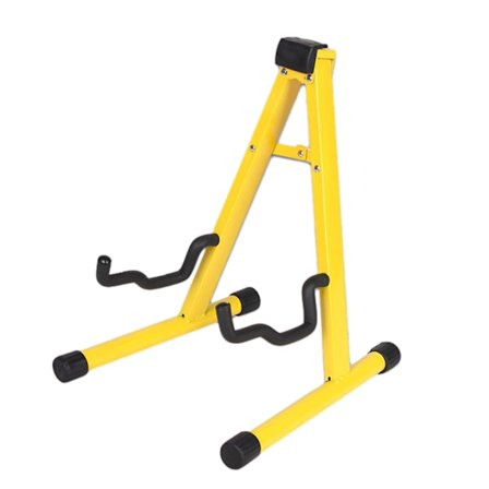 Gitarstativ Folds A-Ramme Gulv Universal Metall Kompatibel med Akustisk Klassisk Elektrisk Bass Gitarer Banjo Ukulele Bærbar