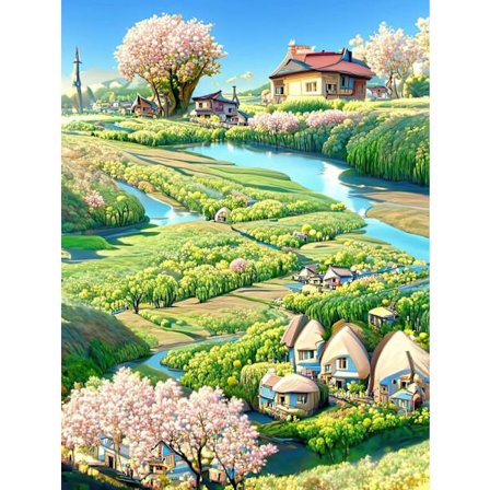 30x40cm Diamant Maleri DIY Fuld Diamant Sticker - DW300