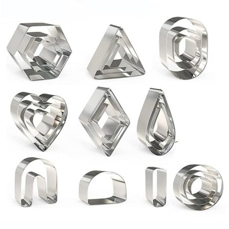 Polymer Clay Cutters Set Örhängeformar MOLDS 24ST