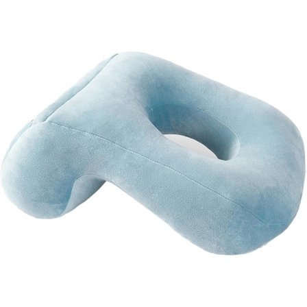 Ansigtspude med langsom rebound, hul ansigtspude, blød sovepude med armlæn, åndbar armlænpude til skolekontor, lur, kontorprodukter