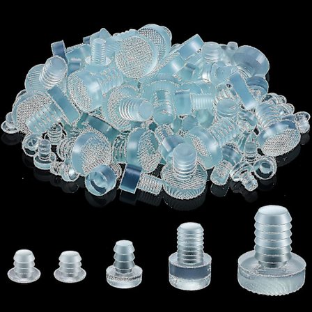 Glasbordplade Bumpers Klare Gummi Bordglas Bumpers Med Stilke 5 Størrelser Klare Anti-Skrid Puder Ikke-klæbende Glasbord Gummi Grips Til T (FMY)