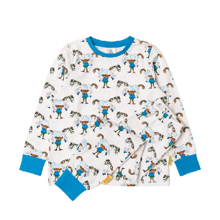 PIPPI Långstrump-pyjamas JULY Pyjamas Vit 98/104