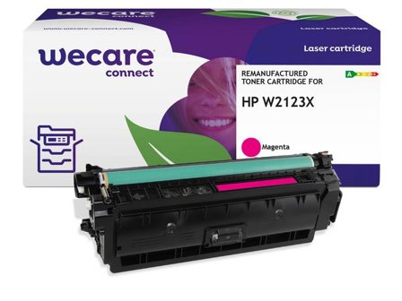 WECARE Toner HP W2123X 212X 10K magenta - Lyreco - Toner och bläck - Tonerkassetter - Toner WeCare