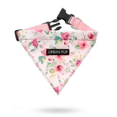 Urban Pup - Pink Floral Cascade BANDANA - Tekstilhalsbånd, Lærhalsbånd, personlige, scarfs & bandanas, Charms & Halsbåndsmykker på Doggie.no