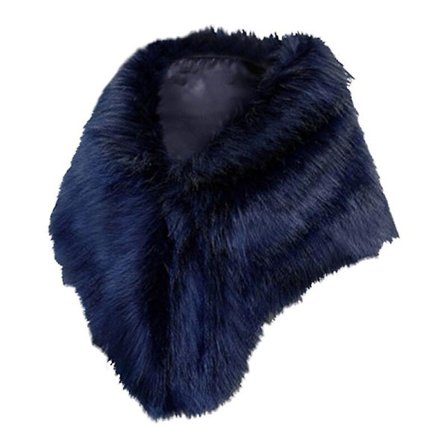 Vinter Elegant Dame Imitert Pels Kappe Brud Imitert Pels Frakk Kvinner Bryllup Sjal Aften Fest Wraps Slim Pels Skulder Kapper