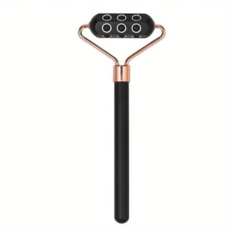 Bærbar Germanium ansiktsmassasjerulle for hjem og gave - Dyprens og stram opp huden med manuell rulle