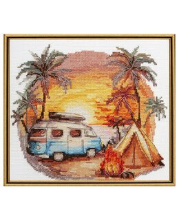 Broderikit Billede Ferietider - Abris Art