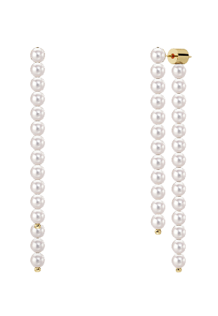 Edblad Pearly Earrings Front Back Smycken & klockor Dam Guld ONESIZE