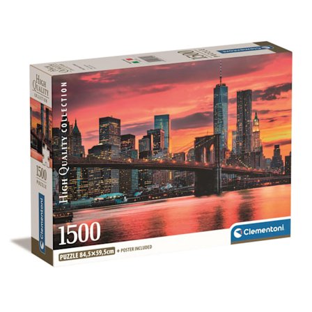 Pussel 1500 Pcs CB High Quality Collection East River At Dusk