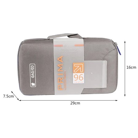 CD-väska, CD-väskor Förvaringsskyddsfodral DVD-förvaring CD-väska för barnbil, Grå