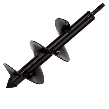 Aselected Jordbor Ø 100mm, Jordbor til Boremaskine, Praktisk Plantningsværktøj til Blomster, Træer og Buske