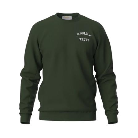 In Gold We Trust, Sweatshirts Groen, Heren, Maat:M