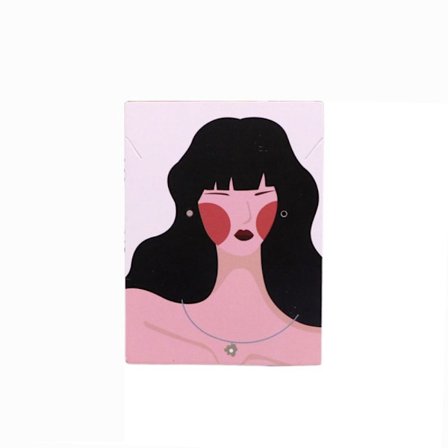 100 STK Øreringe Pakke Kort Smykke Pakkemærke 6 6