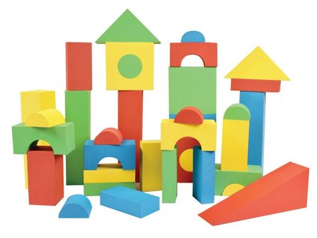 MYPAUZE Mjuka byggklossar Stor färgade 56 delar - Lyreco - Skola och förskola - Lekmaterial - Bygglek, konstruktion och mosaik