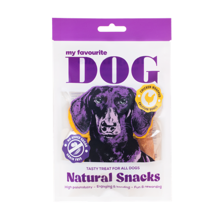 My favourite DOG - Kalsiumbein i kyllinginnpakning 72 g - Hund - Hundegodbiter & tyggebein - Naturlige godbiter for hund - ZOO.no