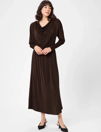 Kaffe Kagina Jersey Dress - Brown - XXL