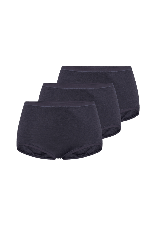 JBS of Denmark 3-pack Maxi Brief Ull Badkläder Dam Grå XXL