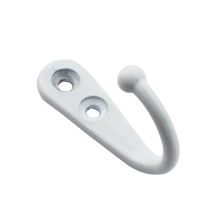 3 stk små hvite kroker hvite veggkroker for håndklær, nøkler, kapper, frakker