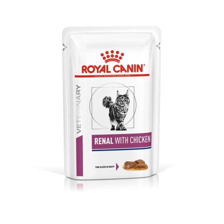 Royal Canin Renal Kylling Kat,12x85 g, Vådfoder