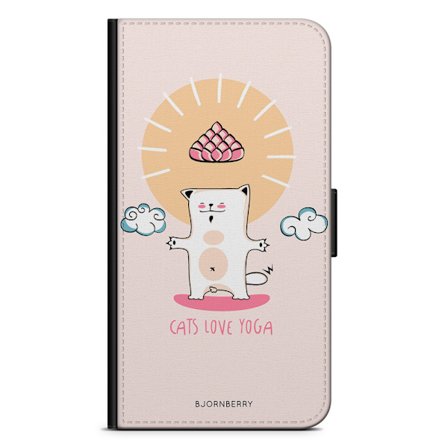 Bjornberry Plånboksfodral iPhone 8 Plus - Yoga Katt Nr1